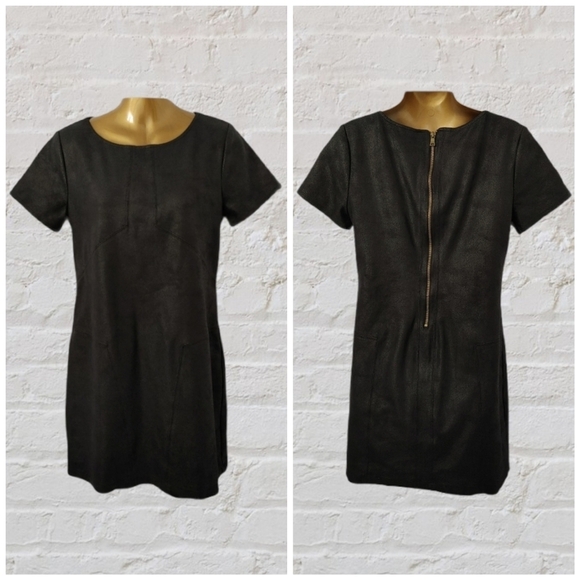 HALE Bob Leather Look Dress Size M - Picture 2 of 16